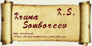 Kruna Somborčev vizit kartica